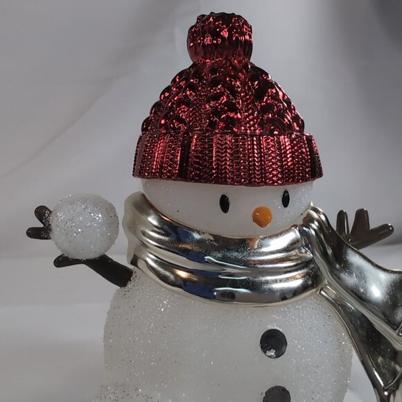 Bath & Body Works Wallflower Plug-In Snowman Glitter Snowball Red Hat Scarf - Picture 5 of 13